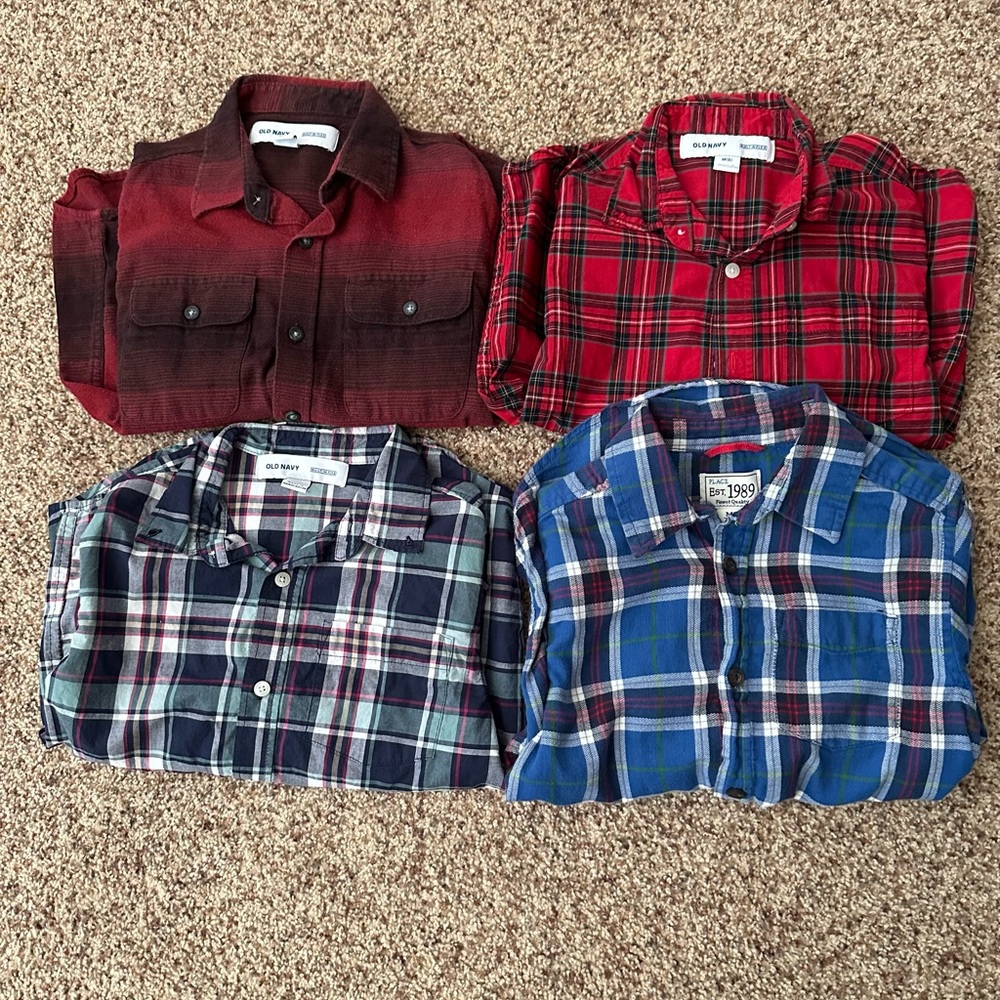 Boy’s Plaid Flannel Shirt Collection